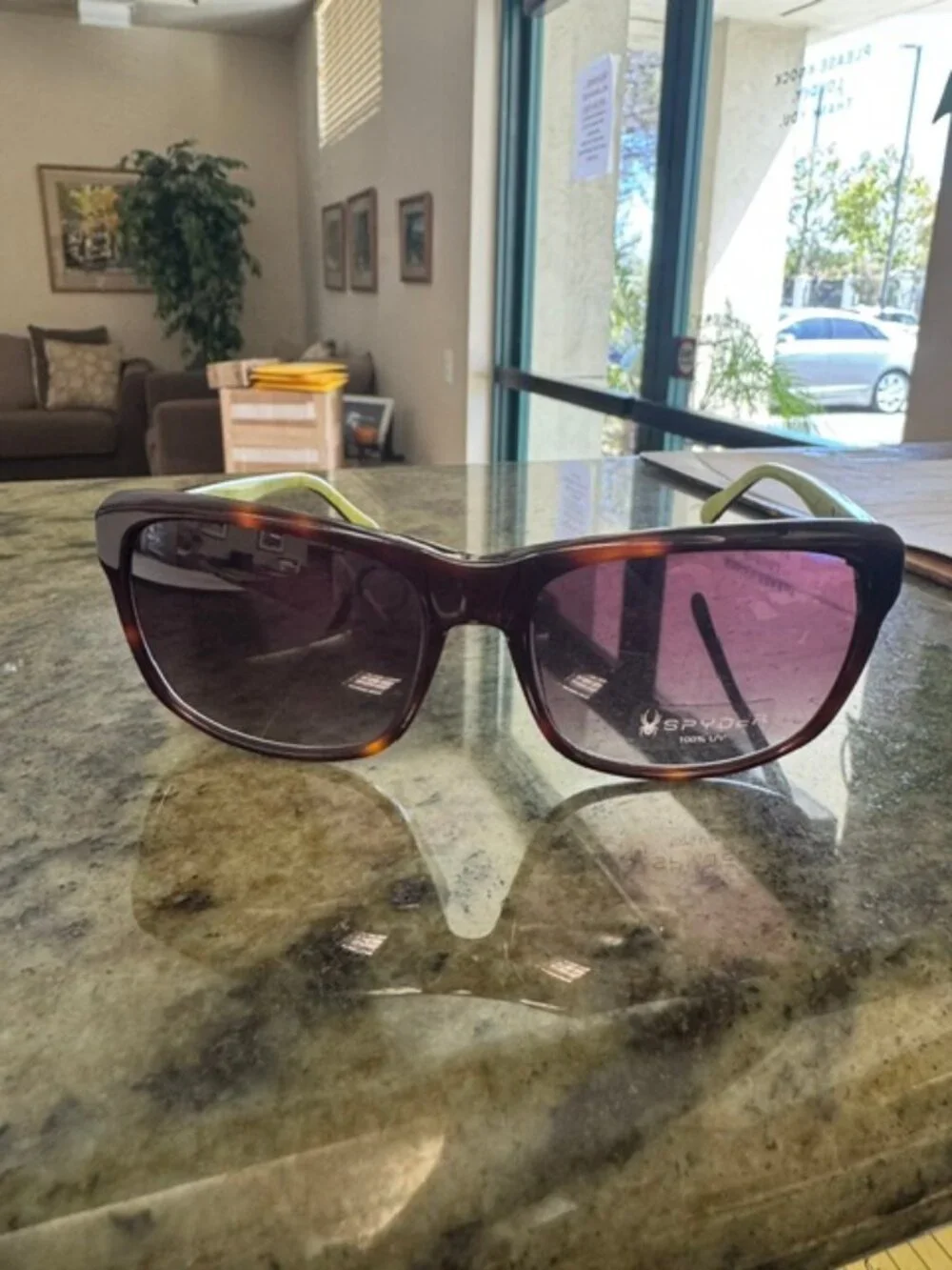SPYDER Sunglasses SP6004 240 Tortoise / Green 57 17 140 - NEW with Spyder Case